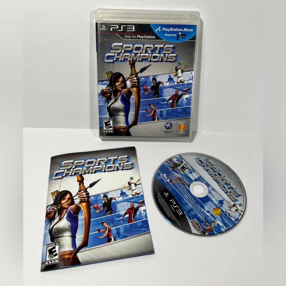 Sony PlayStation 3 Sports Champions PS3 Video Game Manual NO Move Controller